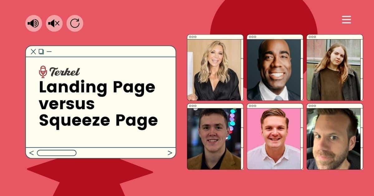 landing page vs squeeze page